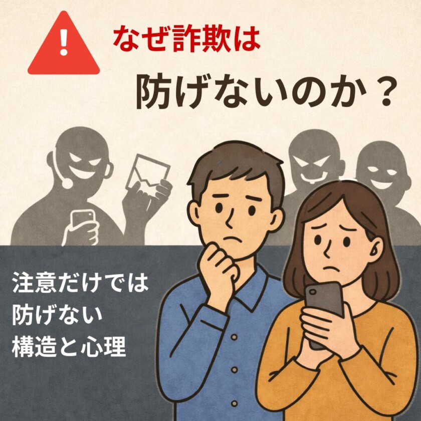 なぜ詐欺は防げないのか